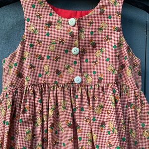 Homemade Jumper,or sleeveless,Cats Gingham Cotton